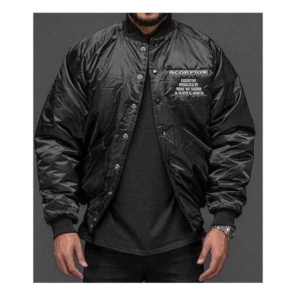 SCORPION Men's Drake Bomber Jacket Size M In Black